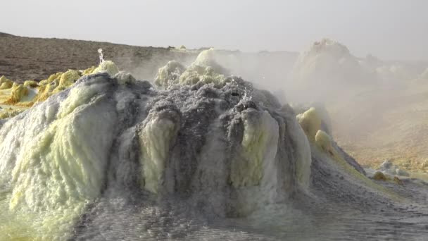 Lugares Maravilhosos Planeta Terra Desert Danakil Etiópia — Vídeo de Stock