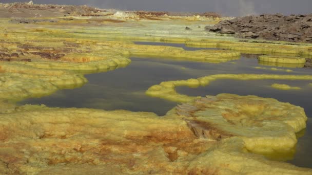 Nádherná Místa Planetě Zemi Poušť Danakil Etiopie — Stock video