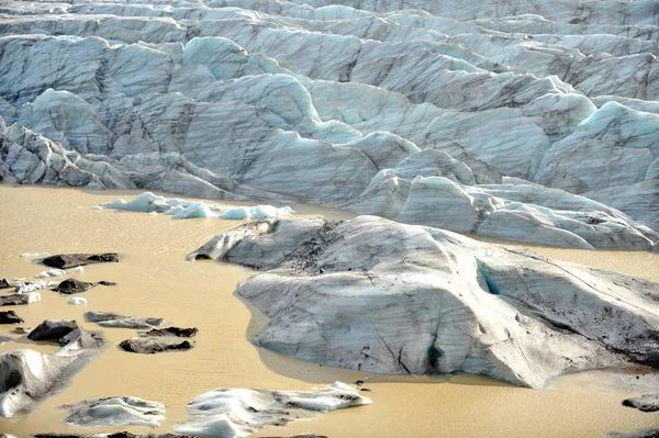 Islanda Riscaldamento Globale Scioglimento Dei Ghiacciai — Foto Stock