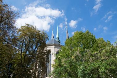 Strazburg eski kilise / Fransa. Temmuz tatil 2017 çekilmiş
