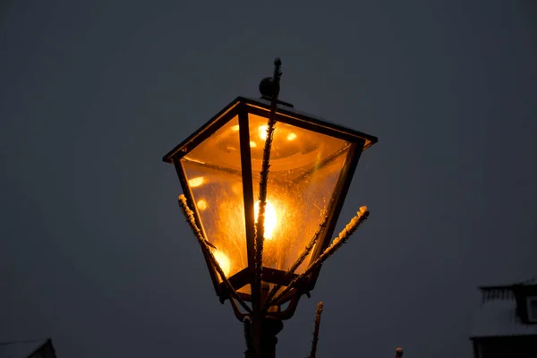 Close Lantern Evening — Stock Photo, Image