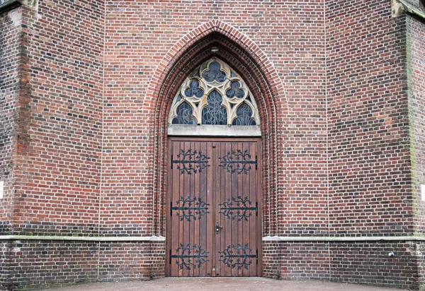 Dveře Starém Kostele Katholic — Stock fotografie