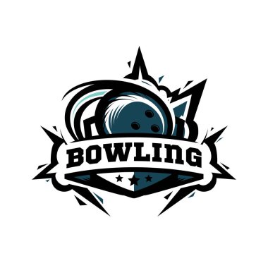 Bowling topu Logo vektör swoosh