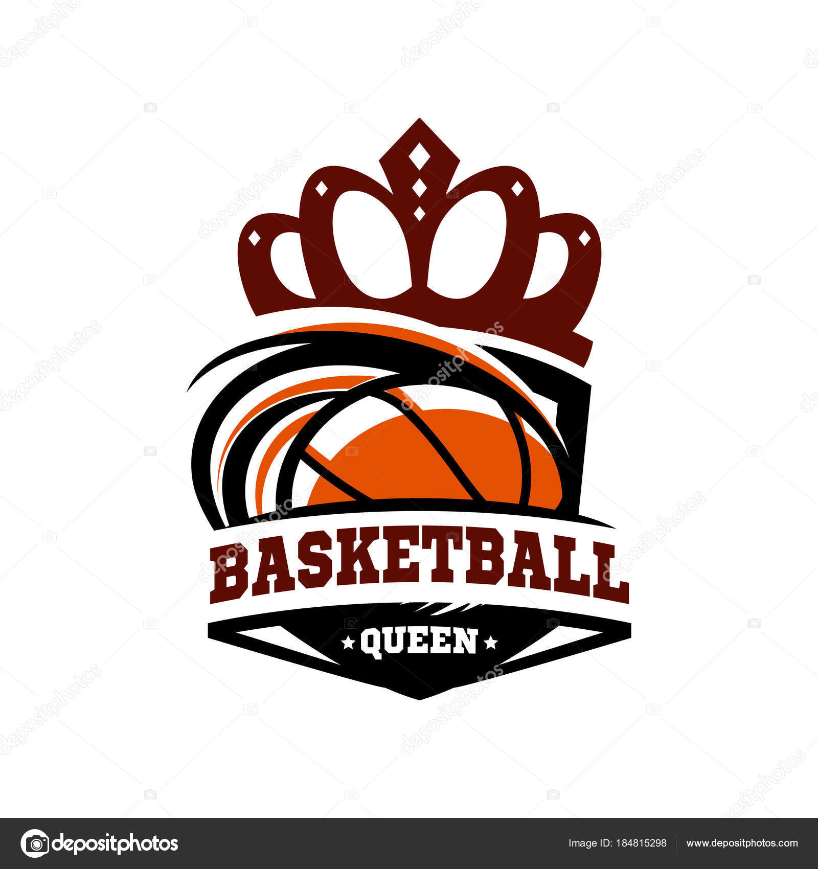 Vector Logotipo Reina Del Baloncesto vector, gráfico vectorial