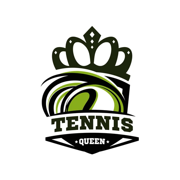 Vecteur Logo Reine Tennis — Image vectorielle
