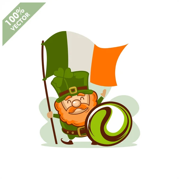 Sportball Patrick Day Thema Vektor Illustration — Stockvektor