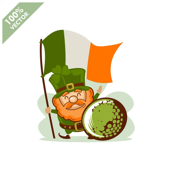 Sportball Patrick Day Thema Vektor Illustration — Stockvektor