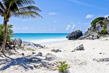 Meksika - Paradisiacal plajları - Arkeolojik buluntular bir tulum