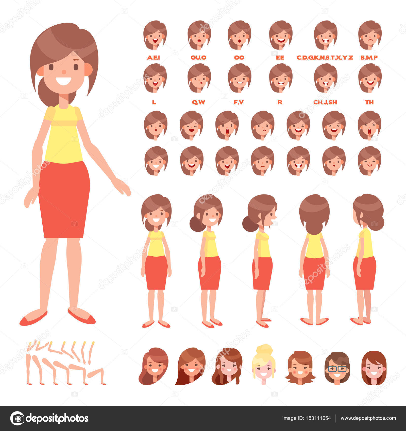 Female Avatar Maker Vector Download