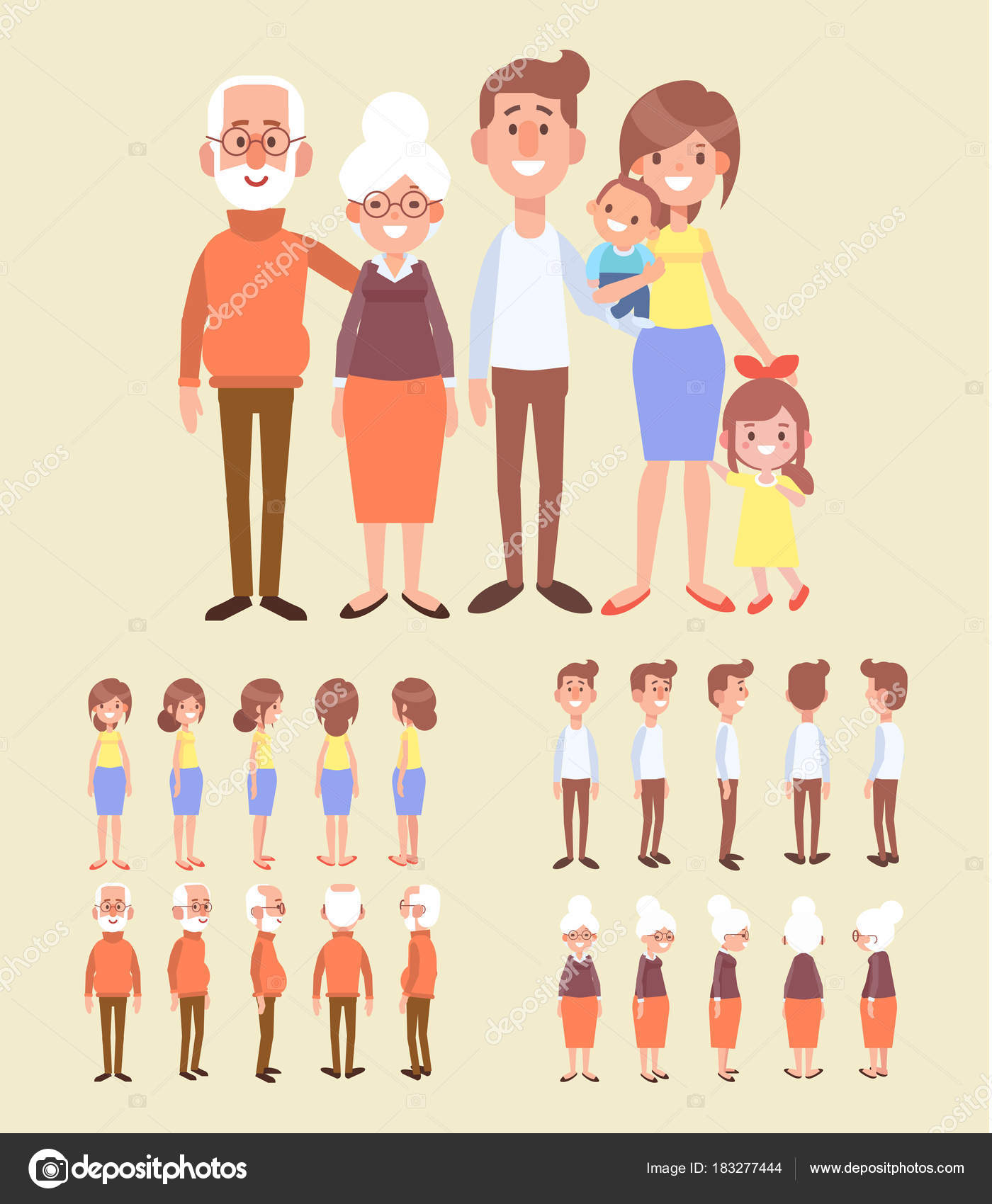 Animation happy family Vector Art Stock Images | Depositphotos Animation happy family Vector Art Stock Images | Depositphotos