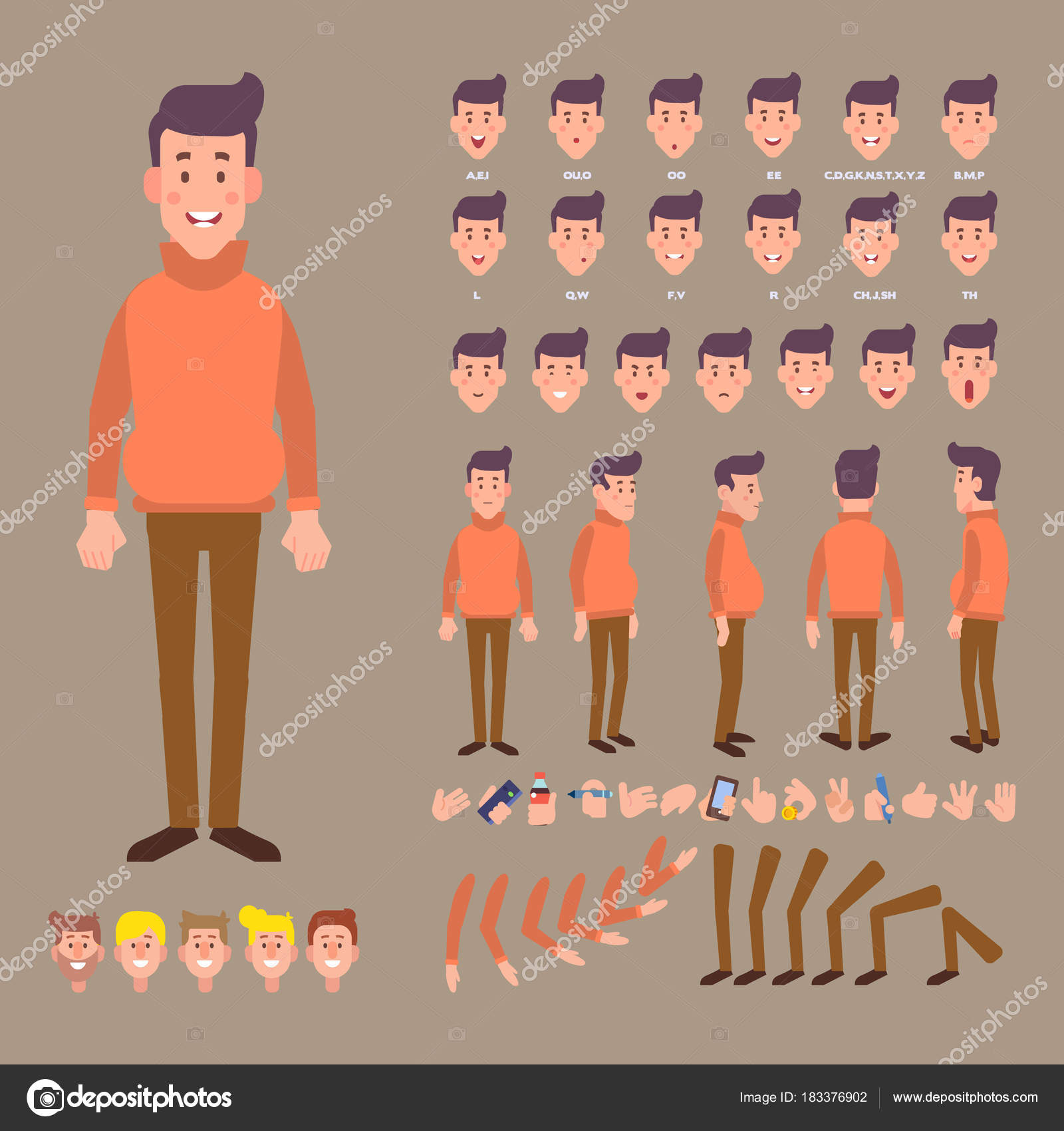Side Pose Stock Illustrations, Cliparts and Royalty Free Side Pose Vectors