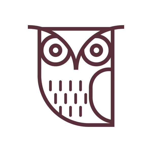 Sova Vektorové Ikony Ilustrace Pro Design Logo — Stockový vektor