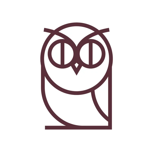 Sova Vektorové Ikony Ilustrace Pro Design Logo — Stockový vektor