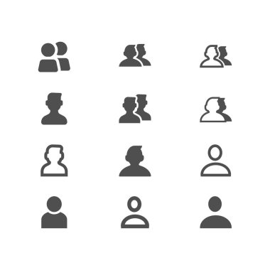 Kullanıcı Bilgisi Arabirimi Icon set