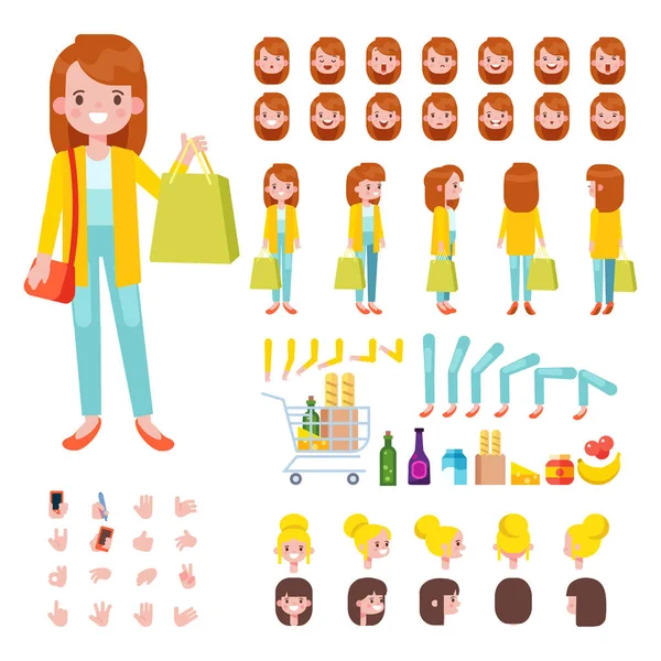 Set 1 Girl Hipster People Characters Stock Vector (Royalty Free) 409827046