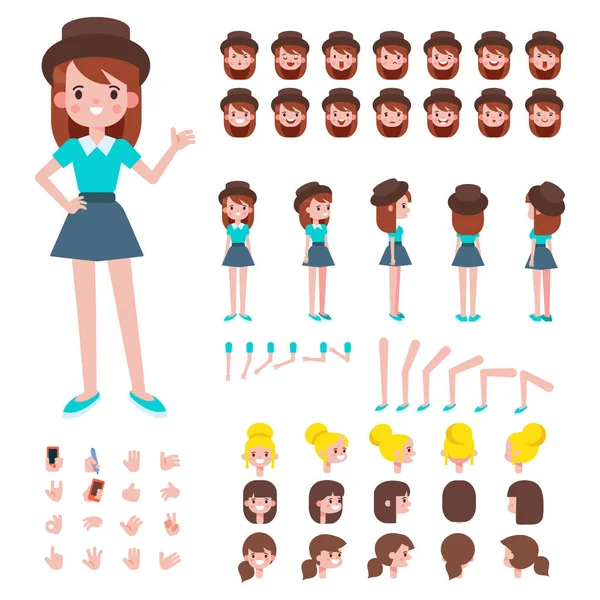 Set 1 Girl Hipster People Characters Stock Vector (Royalty Free) 409827046
