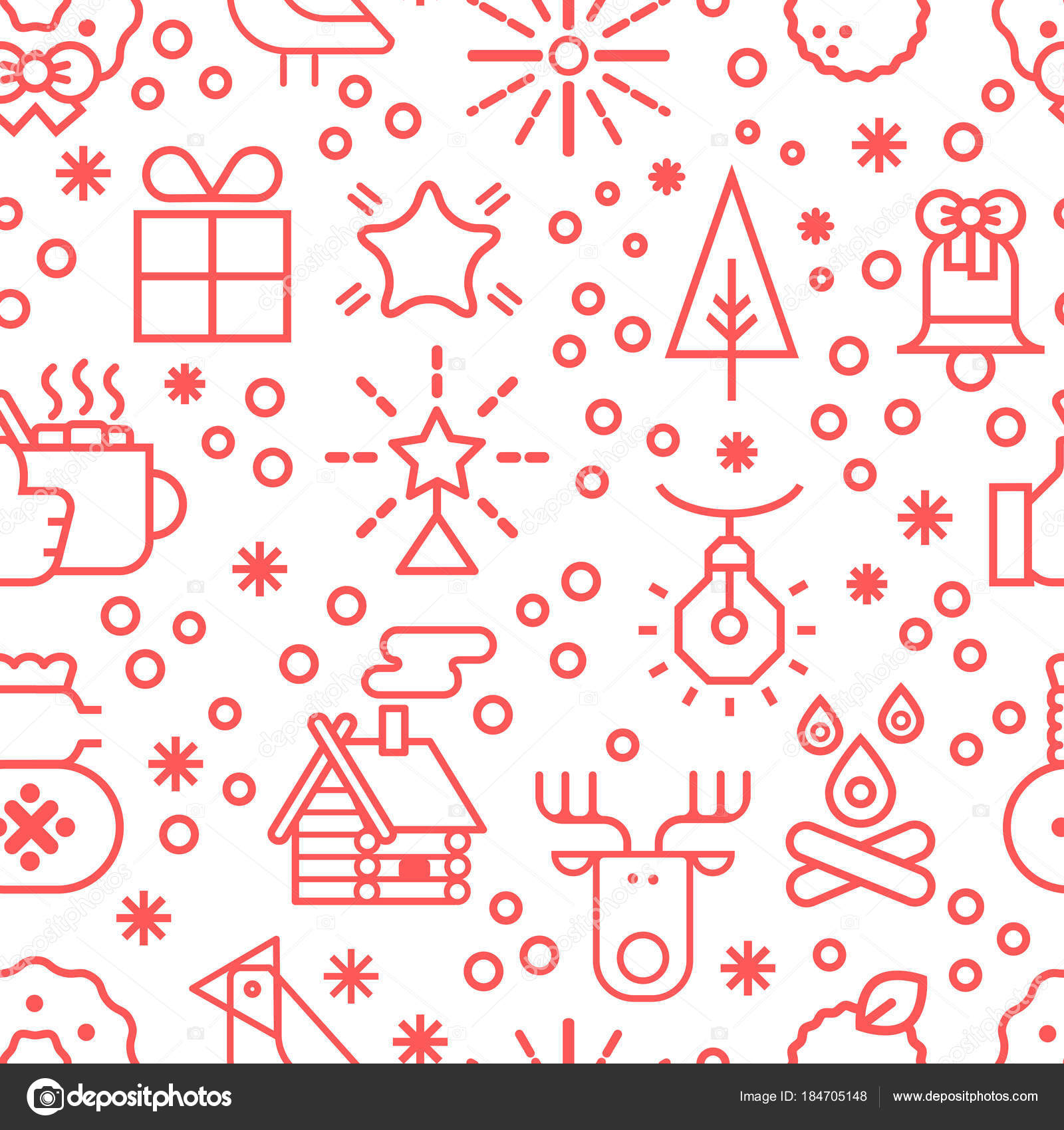 無料ダウンロードクリスマス ライン 美しい花の画像