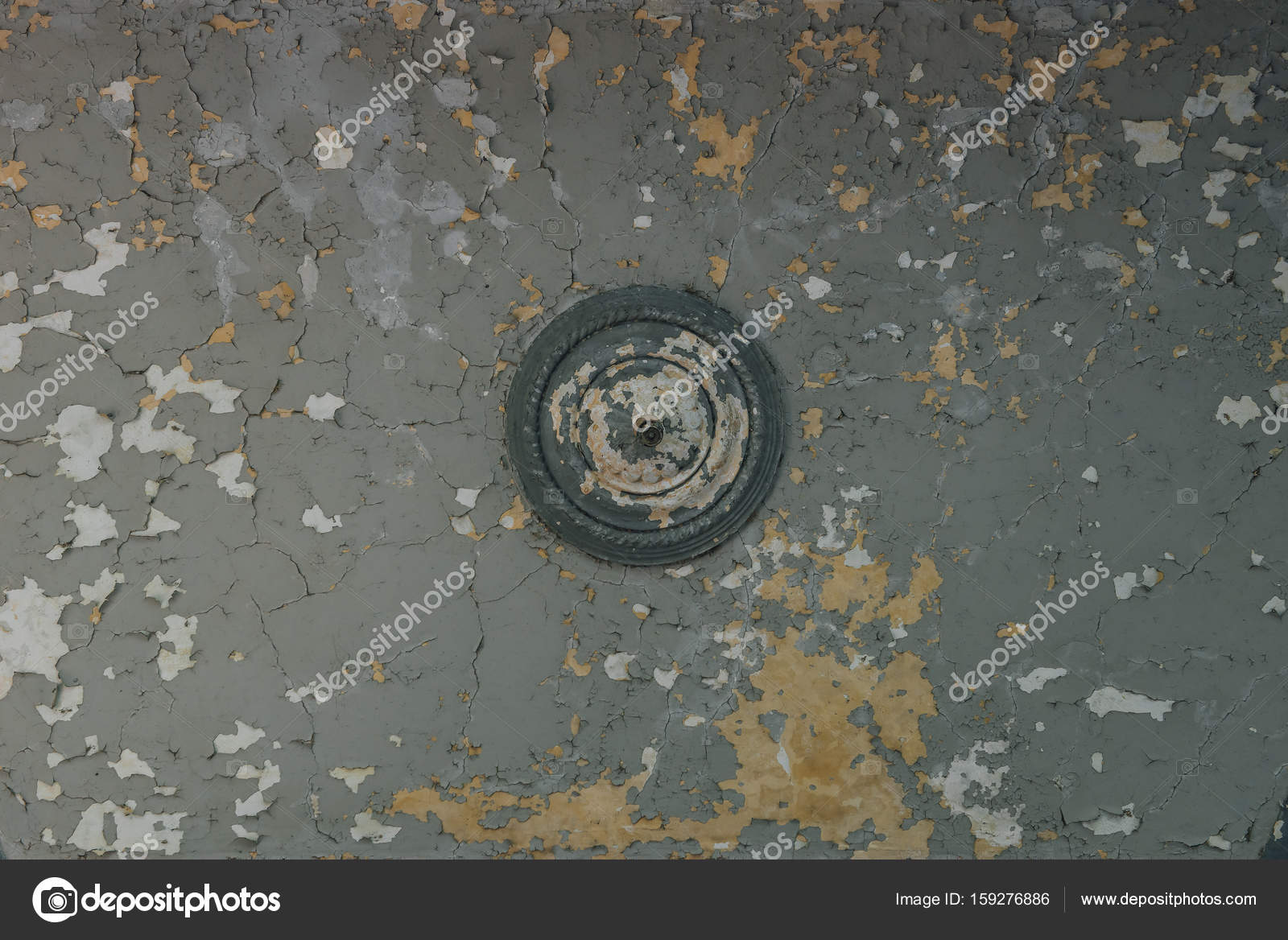 Old Scuffed Ceiling With Cracked Paint Stock Photo C Artistique