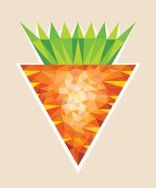 Καρότο σε πολυγωνικό στυλ — Διανυσματικό Αρχείο