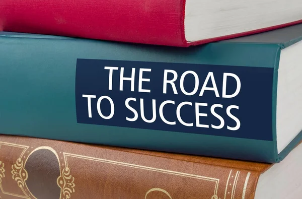 A book with the title The Road to success — Stock Photo, Image