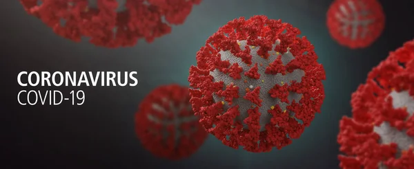 Coronavirus Covid Рендеринг — стоковое фото