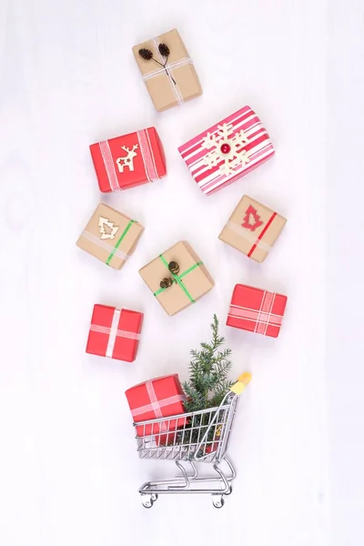 Shopping Avant Noël Concept — Photo