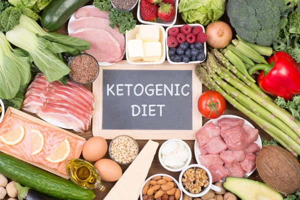 Låg Carb Diet Eller Ketogen Diet — Stockfoto