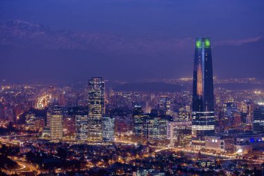 SAN CRISTBAL | SANTIAGO | CHILE / Cerro San Cristbal is a hill in northern Santiago, Chile. It rises 850 m AMSL and about 300 m above the rest of Santiago. clipart