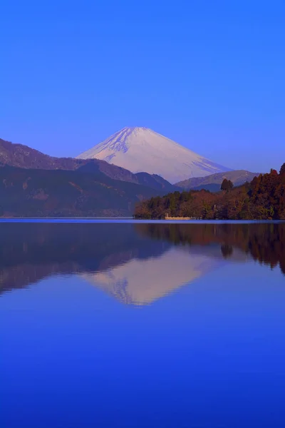 Revés Desde Monte Fuji Con Cielo Azul Desde Lago Ashi — Foto de Stock