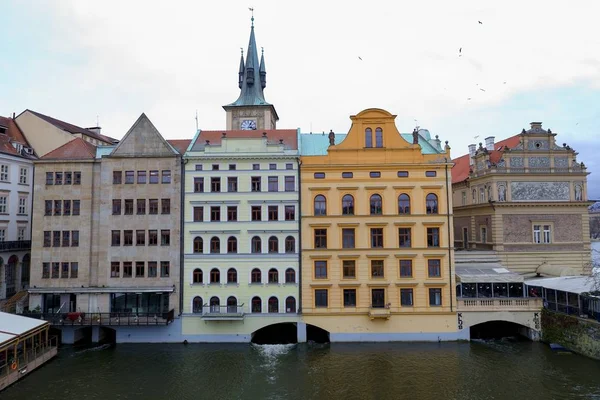 Blick Von Der Karlsbrücke Auf Die Prager Altstadt Tschechische Republik — Stockfoto