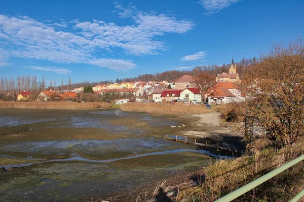 Hluboka Nad Vltavou Village Çek Cumhuriyeti Manzarası — Stok fotoğraf