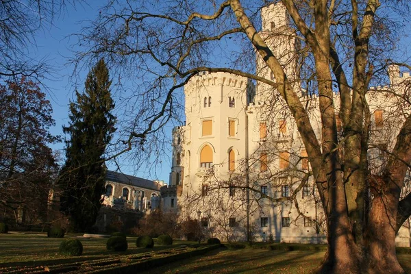 Castillo Hluboka Nad Vltavou Uno Los Castillos Más Bellos República — Foto de Stock