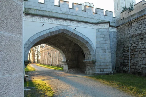 Замок Hluboka Nad Vltavou Один Найкрасивіших Замки Чехії — стокове фото