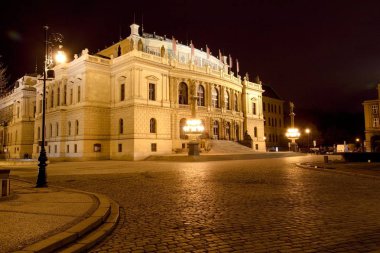 Gece görüş Rudolfinum, Prague, Çek Cumhuriyeti