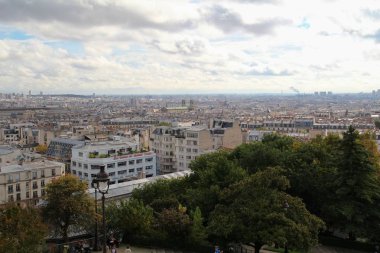 Paris, Fransa, 26 Ekim 2013: Görünümü Paris Montmartre Hill