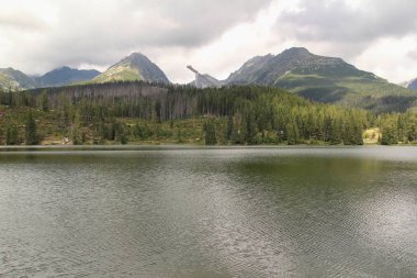 Yüksek Tatras dağlar-trbsk Pleso Köyü Ulusal parkta Slovakya görünümünü