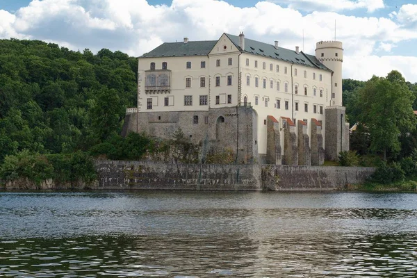Orlik Nad Vltavou Burg Und Staudamm Der Moldau Südböhmen Tschechische — Stockfoto