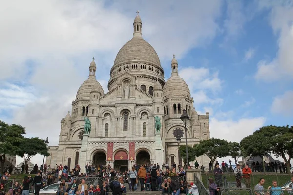 Cierre Basílica Sacre Coeur Montmartre París Francia — Foto de Stock