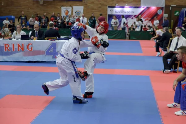 Nymburk, Czechy, 4 listopada 2017: Mistrzostwa świata w Czechach Taekwondo Itf w mieście Nymburk, Czechy — Zdjęcie stockowe