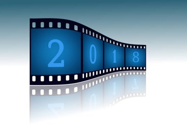 Film şeridi ile tarih-in yeni yıl 2018