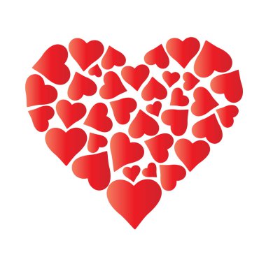 Kalplerin yapılan büyük güzel kalp.