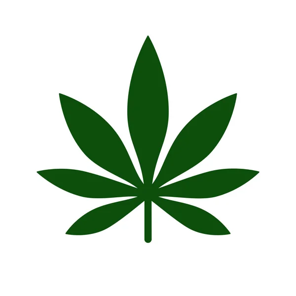 Icono de hoja de marihuana Logo Template. Cannabis medicinal. Legalización de la marihuana. Salud y Terapia Médica — Archivo Imágenes Vectoriales