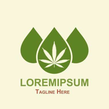 Marihuana yaprağı ile yağ damla çizimi.