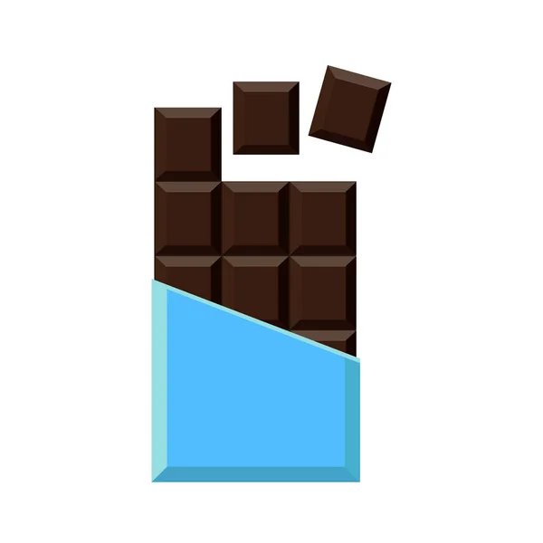 Realistiska Chokladkaka Isolerad Vit Bakgrund Förpackning Håna Upp Vektorillustration — Stock vektor