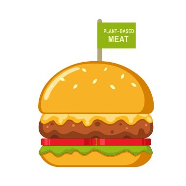 Bitki bazlı Et Hamburgeri.