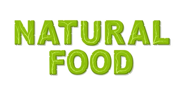 Natural food design template with place for your text. — 图库矢量图片