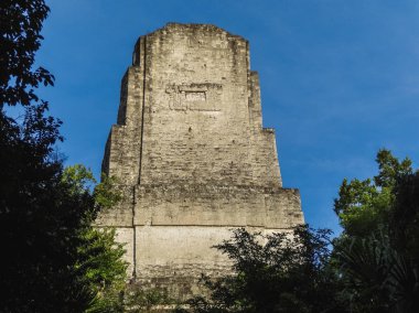 Gran plaza veya plaza mayor adlı tikal ulusal park Maya tapınakları