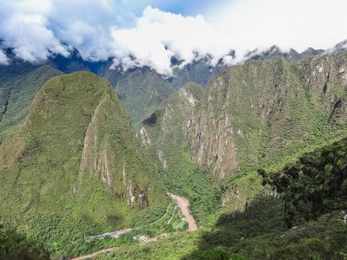 Görünümü, antik Inca şehir, Machu Picchu