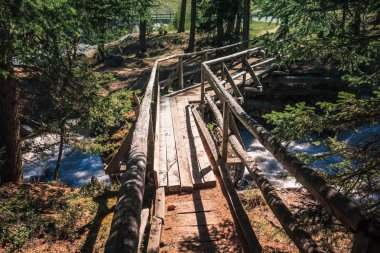 İsviçre Ulusal Parkı zernez yaz aylarında hiking