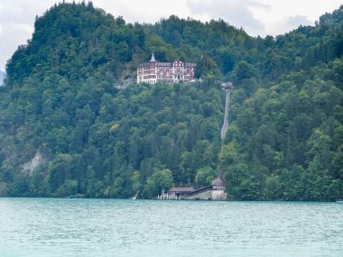 Yaz Interlaken turkuaz Gölü Brienzersee